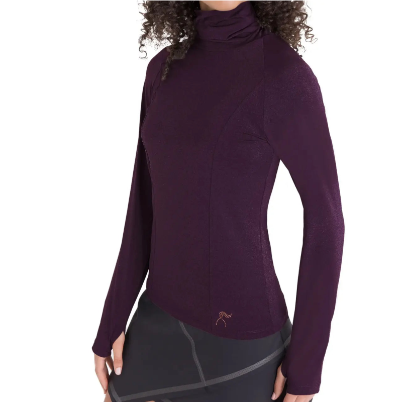 Sporty Soft Turtleneck - Eggplant