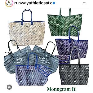 Tennis Tote Bag – Green Whimsy Large Hemp Canvas Tote - Runway Athletics