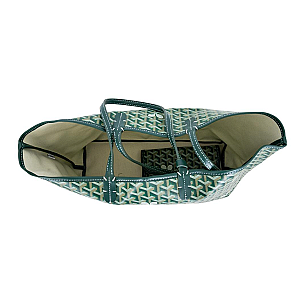 Tennis Tote Bag – Green Whimsy Large Hemp Canvas Tote - Runway Athletics