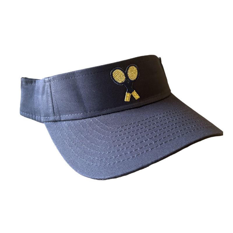 Cross Court Twill Visor - Navy