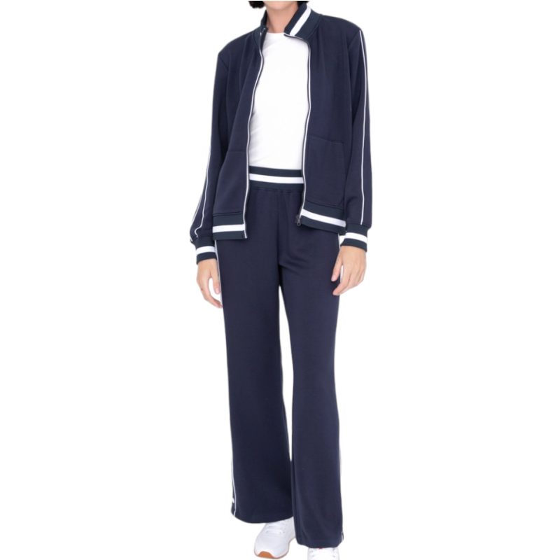 Retro Vibe Tennis Tracksuit - Navy