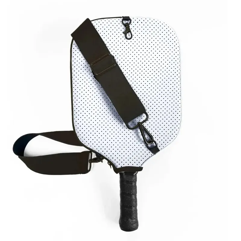 Pickleball Paddle Crossbody - White
