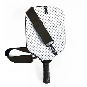 Pickleball Paddle Crossbody - White