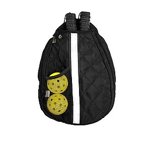 Pickleball Sling Backpack - Black