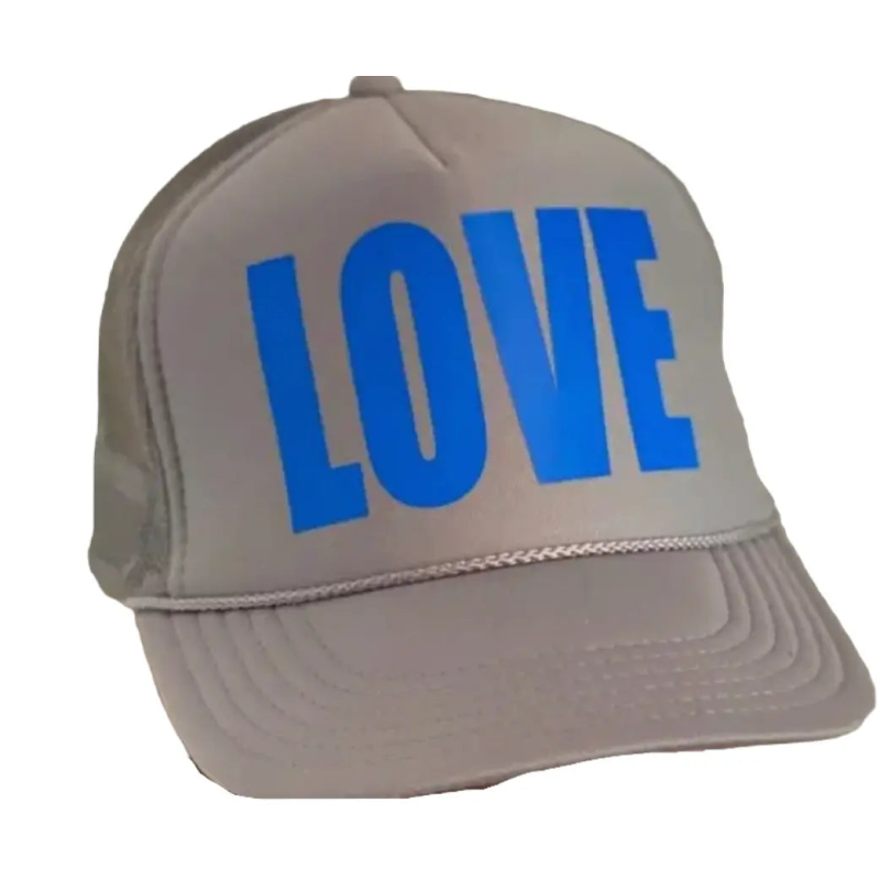 LOVE Trucker Hat - Soft Grey