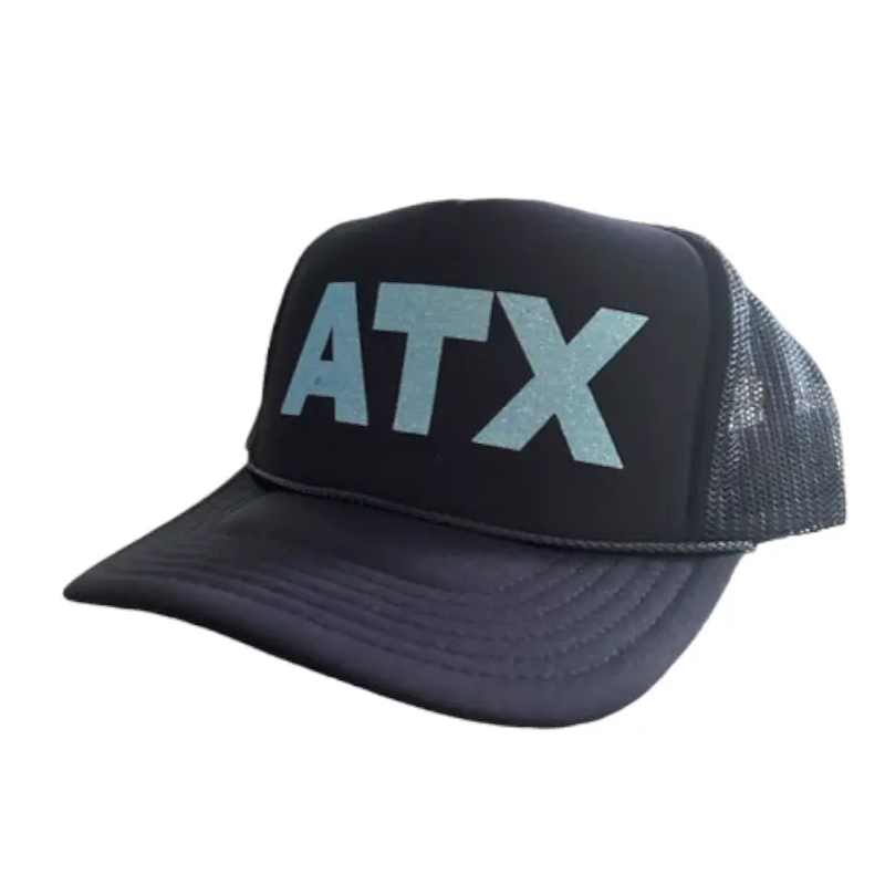 ATX Navy Trucker - Baby Blue Sparkle