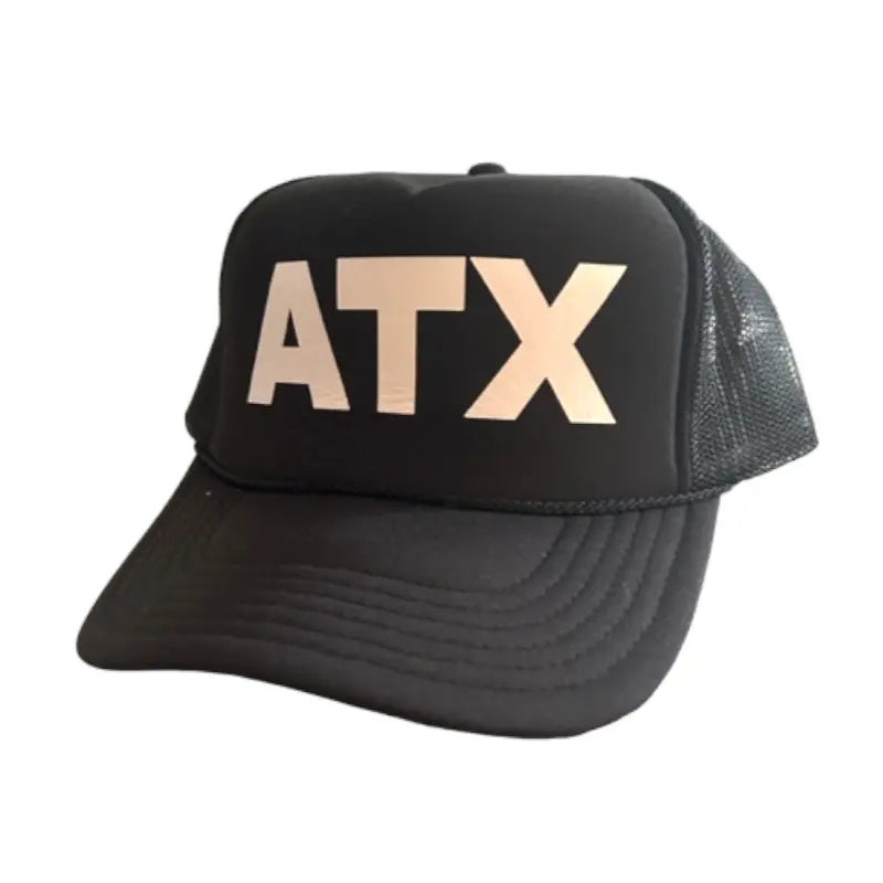 ATX Black Trucker Hat