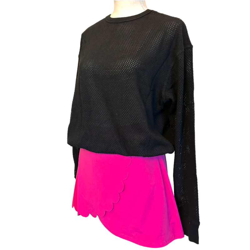 Mesh Pullover - Black