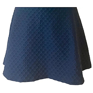 Nola Navy Blue Scallop Skirt