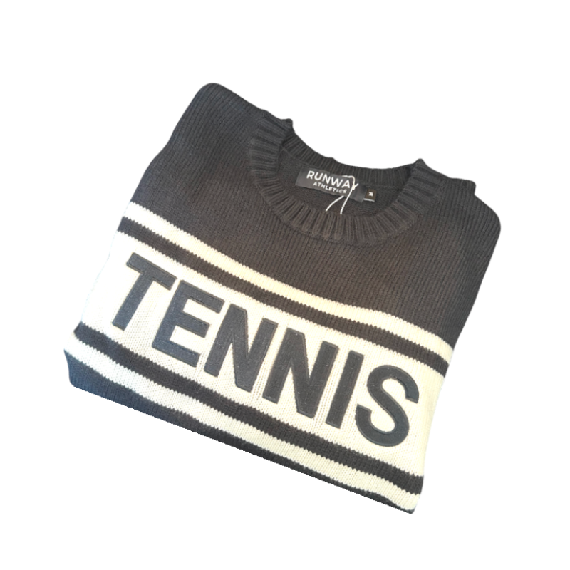 Classic TENNIS Sweater - Navy