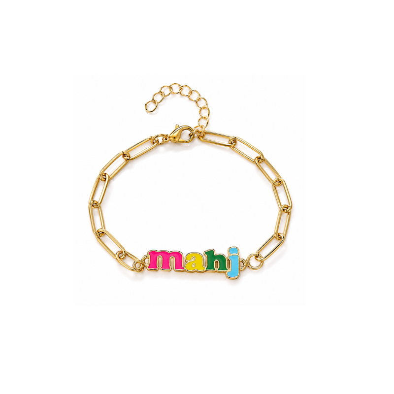 Mahj Pop Paperclip Bracelet