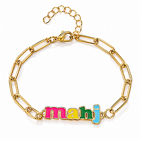 Mahj Pop Paperclip Bracelet