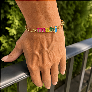 Mahj Pop Paperclip Bracelet