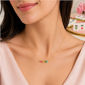 MAHJ Enamel Necklace