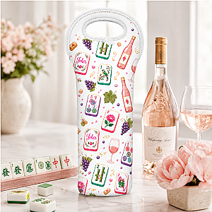 Mahj Wine Bottle Tote Bag