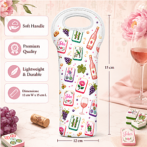Mahj Wine Bottle Tote Bag