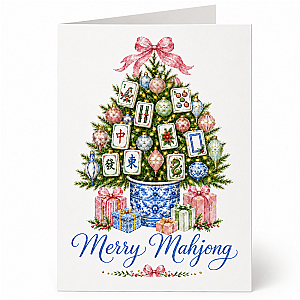 Merry Mahjong Christmas Card