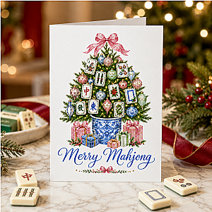 Merry Mahjong Christmas Card