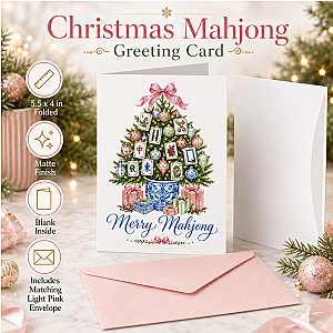 Merry Mahjong Christmas Card