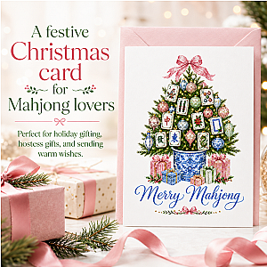 Merry Mahjong Christmas Card