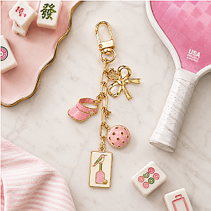 Bird Bam Pickleball Bag Charm Keychain
