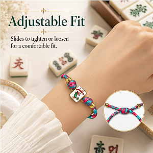 Joker Mahjong Cord Bracelet