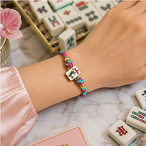 Joker Mahjong Cord Bracelet