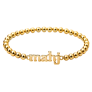 Mahj Gold Beaded Bracelet