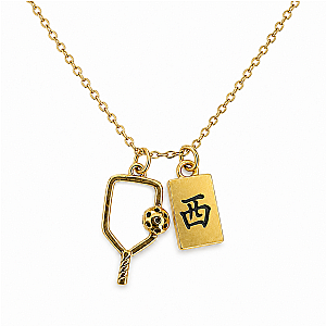Pickleball Mahjong Paddle Necklace