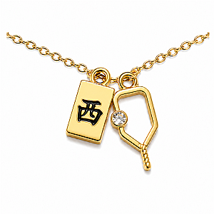 Pickleball Mahjong Paddle Necklace