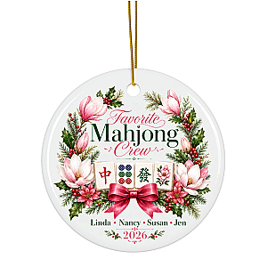 Personalized Mahjong Crew Ornament