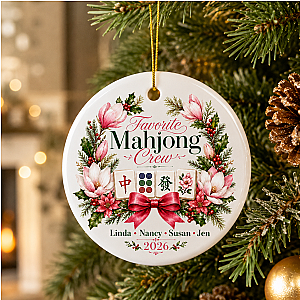 Personalized Mahjong Crew Ornament