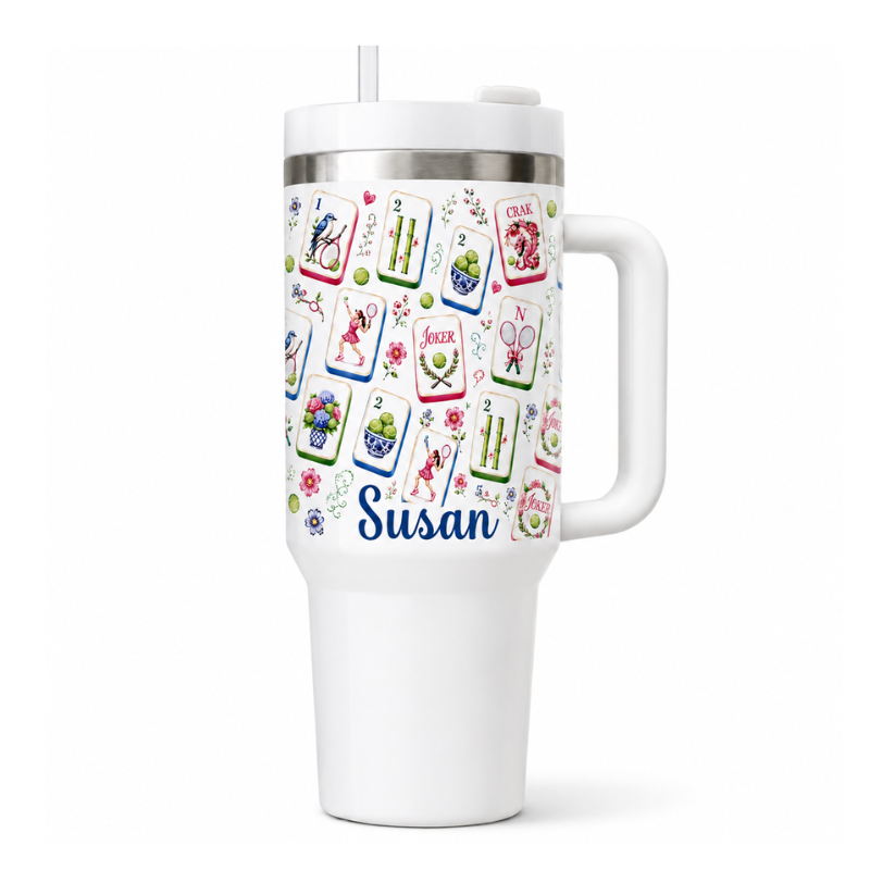 Personalized Tennis 40oz Tumbler