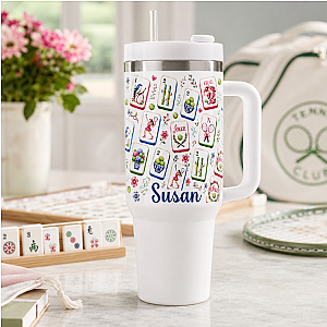 Personalized Tennis 40oz Tumbler