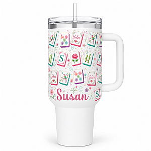 Personalized Mahjong 40oz Tumbler