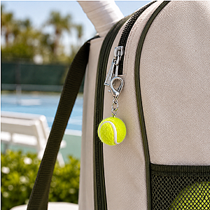 Tennis Ball Zipper Pull Charm