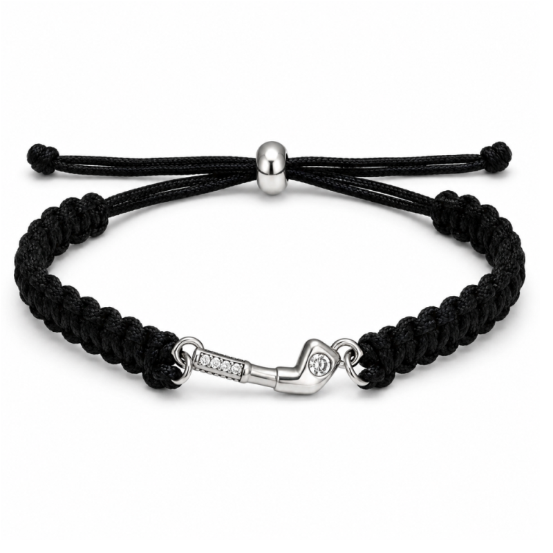 Golf CZ Rope Bracelet