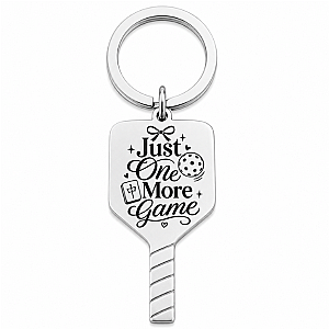 Mahjong Pickleball One More Game Keychain