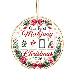 1st Mahjong Christmas Ornament