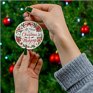All I Want to Christmas is Mahjong Ornament