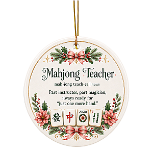 Mahjong Teacher Ornament