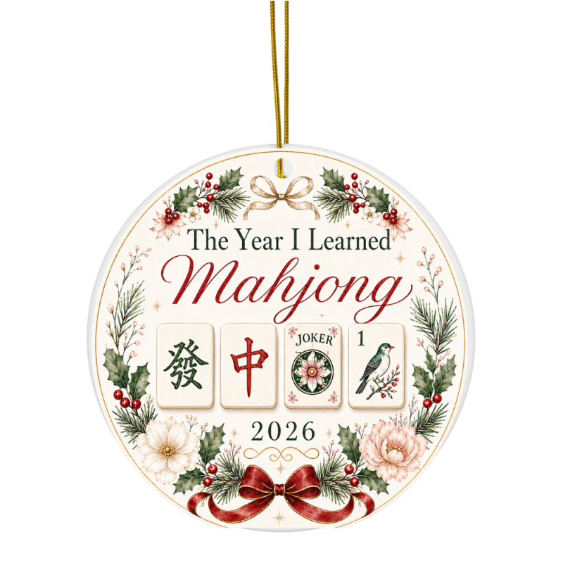Year I Learned Mahjong Ornament