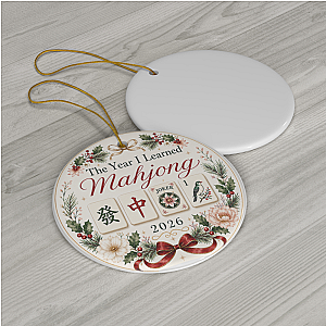 Year I Learned Mahjong Ornament
