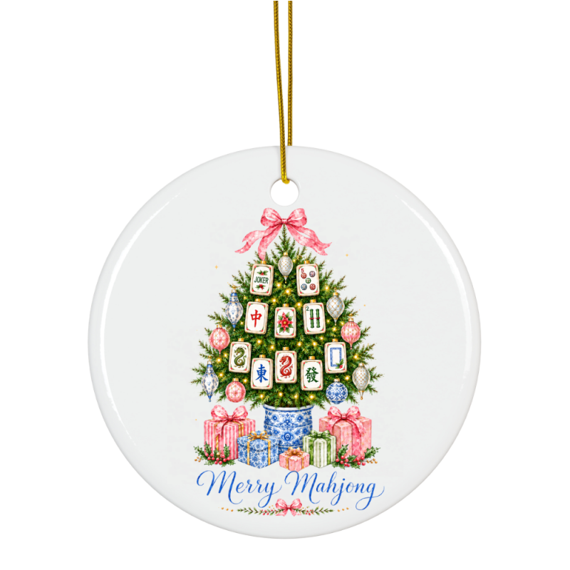 Merry Mahjong Ornament