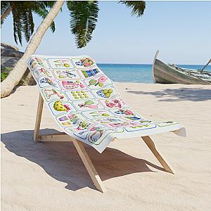 Pickleball Mahjong Beach Towel