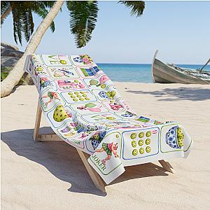 Pickleball Mahjong Beach Towel