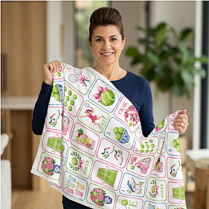 Tennis Mahjong Beach Towel