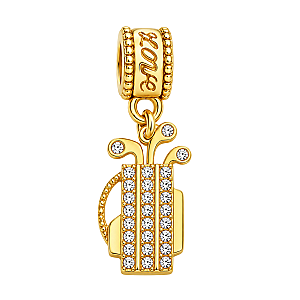 Gold Golf Bead Charms - Pick Style