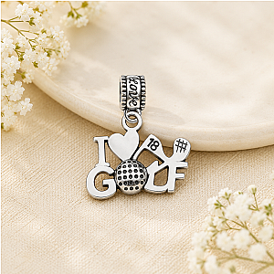 Silver Golf Bead Charms - Pick Style