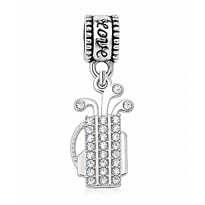 Silver Golf Bead Charms - Pick Style
